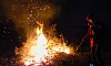 A Halloween bonfire. Photograph: Columba O'Hare/ Newry.ie 