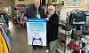 Newry, Mourne and Down District Council Chairperson, Councillor Glyn Hanna, with St Vincent De Paul Regional Board member Gerardine Cunningham during a visit to Vincent’s Downpatrick to learn about the work of the Society in the local area and the recruitment campaign for more volunteers.
