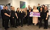 The Specsavers Newry team with Fiona McNaughton from Women’s Aid Armagh Down. 