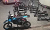 Some of the e-scooters seized. 