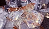 Cash seized during the search