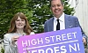 Minister for the Economy Dr Caoimhe Archibald MLA and Glyn Roberts, Chief Executive of Retail NI, launch the 2026 High Street Heroes awards. 