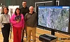 Pictured at the greenway early engagement event are from left: Siobhan McDermott, Julie Pirone and Declan Diamond, Jacobs and Michael O'Kane, DfI