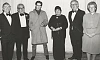 Photograph of the Newry Drama Festival Committee with adjudicator Anna Manahan and guest John Lynch, 1985. Newry and Mourne Museum Collection.