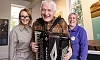 Angie Watson Heritage Development Officer The Rural Heritage of South Armagh Project with local ambassador and musician Terry Conlon and local ambassador and resident Colette Quinn pictured at the launch. Photograph: Brian Morrison