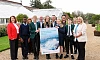 Newry, Mourne and Down District Council launched its new Sustainability and Climate Change Strategy at Castlewellan Forest Park’s world famous Arboretum. Deputy Chairperson, Councillor Doire Finn (sixth left) is with Council officials and councillors who attended the event. Included are Mrs Sinead Murphy (NMDDC Sustainability and Environment Director), Cllr Helena Young, Conor Sage (NMDDC Sustainability and Environment Assistant Director), Eamonn Keaveney (NMDDC Head of Sustainability), Cllr Jill Truesdale, Dr Aileen Jones (NMDDC Corporate Services Director), Council Chief Executive Marie Ward, St Malachy’s High School students Corbion Kelly and Conor Fisher and St Malachy’s Primary School students Isaiah Tumwebazw and Faiya McMurrough.