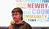 One of the speakers at Newry People's Forum. Photograph: Columba O'Hare/ Newry.ie 