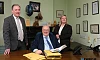 The Solicitors - Stephen Begley, centre, with Gerard Cunningham and Rosetta Hughes.