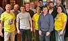 Some of the fundraisers at the event in the Brass Monkey  in memory of Gareth Mc Kinley