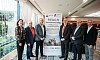 Pictured at the launch of REACH are from left: Judith Poucher (COO, Clanrye Group), Packie Kelly (Manager, Teach Na nDaoine), Gearóid Cassidy (Director of Adult Palliative Care and Neighbourhood Model Policy, Department for Health NI), Paul Sheridan (Director of Corporate Services, SEUPB), Liam Devine (CEO, Clanrye Group), Nicholas McCrickard (Manager, County Down Rural Community Network) 