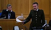 The Trial of  P.H. Pearse before the Court of History performed in Newry Courthouse. Photograph: Columba O'Hare/ Newry.ie 