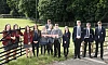 Helping announce the new call for entries from County Down pupils in Yr. 11 are young people taking part in the final of this year’s ABP Angus Youth Challenge. This year’s winners will be announced on 22nd October at an awards ceremony in the Eikon Centre, Balmoral Park.