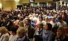 A packed room at the Canal Court in 2017 for a Daisy Hill Hospital public meeting. Photograph: Columba O'Hare/ Newry.ie 
