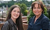 Head Girl Sinead McPolin who achieved three A grades at A Level, and has won a prestigious Semi-Conductor Talent Award to support her during her Masters study of Electrical Engineering at Queen’s University, Belfast, is pictured with Principal Mrs Fiona McAlinden. Photograph: Columba O'Hare/ Newry.ie 