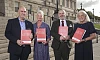 Pictured at Stormont were from left: Trevor McCartney, Chief Executive of Northern Ireland Hospice and Chair of Hospice Alliance Northern Ireland, Heather Monteverde, Managing Director of Marie Curie Northern Ireland, Donall Henderson, Chief Executive of Foyle Hospice and Liz Cuddy, Chief Executive of Evora Hospice Care, at the launch of the Hospice Alliance Vision Report in Stormont