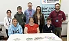 SRC students and staff at the Future Founders ‘Introduction to Entrepreneurship’ workshop alongside workshop facilitators Sam Walker from Young Enterprise NI and Claire Loughran from Newry, Mourne and Down District Council.  Included from left, Back: Lynne Ervine (SRC Technology Enhanced Learning and Project Based Learning Manager), John McAteer (Business student), Sam Walker ((Young Enterprise NI), Maggie McCann (Business student), Edward Jones (SRC Project Based Learning Officer). Front: Kayleigh Fagan (Business student), Claire Loughran (Newry, Mourne and Down District Council – Go Succeed), Oskar Karpiel (Business student)