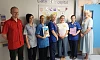 Head of Service for Paediatrics Bernie McGibbon, right and Ward Manager Jacob Moran Durham are pictured with the team in the Special Care Baby Unit (SCBU) in Daisy Hill Hospital.