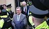 Jeffrey Donaldson leaves Newry Courthouse on the day of his first appearance in April 2024. Photograph: Columba O'Hare/ Newry.ie 