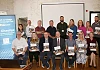 Newry, Mourne and Down District Council has launched a new Irish language training resource and associated online materials to support local government officers who wish to learn Irish and use it in their day-to-day work. Staff and councillors were joined at the launch by Irish Language Commissioner, Dr Pól Deeds (front centre) and NMDDC Corporate Services Director Aileen Jones (front right).