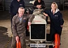Markethill farmer Aaron Taylor (centre) on his restored Fordson Model F with the Tricked-Out Tractors team during filming for the new BBC One Northern Ireland series