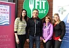 Sponsors and exhibitors who took park in the Newry Chamber ‘Fit for Business’ event.  (L-R Miriam Morgan, Harvest Health Store; Tom Hughes, Fit Chef café, Catherine McCann, Curves Newry; Ethna Higgins, Health Matters NI).