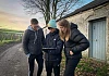 John Reavey, Jamie Tarr and Natasha Duursma on location.