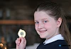 Newry Youth Performing Arts student Cate Forde winner of the Gabrielle Perpetual Challenge Cup for the Highest mark in any solo class where own choice is permitted under 12 years, excluding Drama	