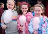 Trying out the Candyfloss at the Patricia Graham ‘Shining Light 'Celebrating Volunteers Fayre at Ballybot House were Eimear Drummond and Anna and Eve McGuigan, Newry. Photograph: Columba O'Hare/ Newry.ie
