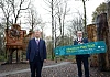 Rural Affairs Minister Edwin Poots MLA and Lord Mayor of Armagh City, Banbridge and Craigavon Borough, Councillor Kevin Savage have officially opened the Adventure Play Trail in Gosford Forest Park at Markethill.