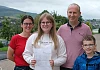 A family occasion for Fearne O'Neill who got her GCSE results at St Mary's High School. She is pictured with Mum Nichola and dad Hugh and brother Harry. Photograph: Columba O'Hare/ Newry.ie 