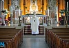 Archbishop Eamon Martin leaves the Altar after The Easter Sunday Mass in Newry Cathedral. Photograph: Columba O'Hare/ Newry.ie 