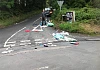 Cllr Terry Hearty at the scene of another littering incident in South Armagh.