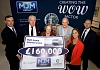 Nine local and national charities were the recipients of &pound;160,000 which was raised by MJM Group who organised a Charity Cruise on board the Azamara Pursuit following it&rsquo;s historic refit in Belfast.  MJM Group were supported by Azamara Club Cruises and EY Entrepreneur Of the Year.  The charities who benefited from the money are Cuan Mhuire, Pieta House, Mercy Ships, PIPS Hope and Support, Clic Sargent, RNLI, Tinylife, Carcullion Gateway in Hilltown and Newry Gateway. Pictured at the cheque presentation event are (l to r) Rob Heron, Partner Lead for the EY Entrepreneur of the Year Programme, Brian McConville, Chairman MJM Group, Sr Consilio, founder of Cuan Mhuire, Eamonn Duignan, Head of Finance for Pieta House, Charlene Cree, Corporate Partnership Manager for Mercy Ships and Gary Annett, CEO MJM Group. 