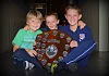 The McGovern Boys pictured with their cousin Jack at the Windmill Stars U11 presentation night at the Sheepbridge. Photograph: Brendan Monaghan.