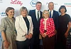 Conference speakers with Taoiseach Micheal Martin and MLA Justin McNulty.