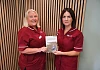 Sharon Quinn, Gynaecological Oncology Clinical Nurse Specialist, and Kelly Harrison, Gynaecological Oncology Nurse, who are encouraging women to know the signs of womb cancer and seek advice early if they have concerns.