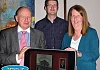 Helen McKevitt, wife of the late Seán with son Ciaran and Michael McKeown at the Sean Hollywood Arts Centre during an information night for the book. Photograph: Columba O'Hare 