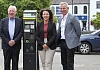 Pictured at the launch of the announcement of the permanent one hour grace period for on-street parking in Newry are: Rory McShane, Chairman, Newry BID, Infrastructure Minister, Liz Kimmins and Eamonn Connolly, Newry BID Manager.