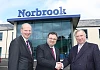 Brian Doran, Chief Executive, SRC, Dr Stephen Farry, DEL, and Lord Ballyedmond , Chairman of Norbrook Laboratories at the launch.