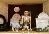 The unofficial mascot of Newry and Mourne Museum’s Halloween celebrations, Bonesy, is on hand to welcome visitors to events.