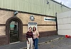 Aoife Finnegan MLA and Cllr Oonagh Magennis at Newtownhamilton Police Station.