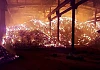 The fire at the industrial premises at Carnbane, Newry. Photograph: Joe McClelland