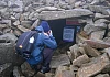 The entrance to the passage grave at last years Winter Solstice. Photograph: Columba O'Hare/ Newry.ie 