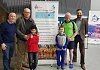 Pictured with swimmers Hussiff and Patrick are: Maurice Rocks (NPLQ Life Guard), Dennis Smith (STA swimming teacher), Brendan Curran (First Aid trainer & Swimming teacher) and Brendan Fearon (Shared Areas). 