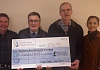 Pictured at the presentation are from left: James Boyle, Gerry Doherty Hospice Volunteer, Terry Hearty and Aoife Finnegan