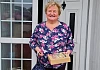 Marie Byrne with her afternoon tea box and activity pack delivered right to the door