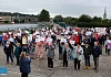 The crowd at the We Deserve Better rally at Albert Basin Park in Newry. Photograph: Columba O'Hare/ Newry.ie