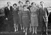 Dr Ghana (first left) and John Berry (first right), Chief Administrative Officer, with administration staff at Daisy Hill Hospital c.1970. Courtesy of Daniel McKevitt