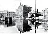 The Turning Basin near Sand’s Mill in Newry in the 1940s. Built by 1761, this was used by the steam lighters or barges which transported coal and other goods on the Canal. It is now filled in and used as a car park. Newry and Mourne Museum Collection