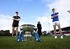 Pictured at the presentation of the Danske Bank MacRory Cup were from left: Ethan Doherty, captain of St Patrick’s Maghera, Oonagh Murtagh, Danske Bank and Sean O’Hare, captain of St Colman’s Newry.